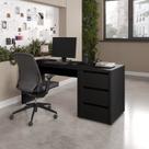 Escrivaninha Mesa Escritório com Gaveteiro Ficus 170cm CabeCasa MadeiraOriginals Preto