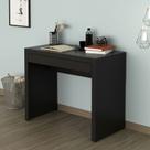 Escrivaninha Mesa Escritório com ME4107 1 Gaveta 90cm Preto