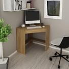 Escrivaninha/Mesa Escritório de Canto Multimóveis CR25064 Amendoa