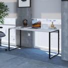 Escrivaninha Mesa Escritório Diretor 150cm Estilo Industrial 1,50M Kuadra Escrivaninha Mesa Escritório Diretor 150cm Estilo Industrial 1,50M Kuadra