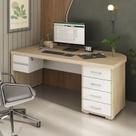 Escrivaninha Mesa Escritório Diretor em Tamburato com 6 Gavetas