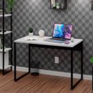 Escrivaninha Mesa Escritório Diretor Estilo 100cm Industrial Branco