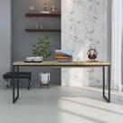 Escrivaninha Mesa Escritório Diretor Estilo Industrial 180cm Dynamica Yescasa