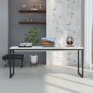 Escrivaninha Mesa Escritório Diretor Estilo Industrial 180cm Dynamica Yescasa