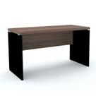 Escrivaninha Mesa Escritório Diretor PE40 170cm Walnut E Preto