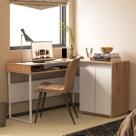 Escrivaninha Mesa Escritório em L 133,5x101,6cm 2 Portas Chicago