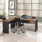 Escrivaninha Mesa Escritório em L 1,80x1,60M com 2 Gavetas Work30 Escrivaninha Mesa Escritório em L 1,80x1,60M com 2 Gavetas Work30