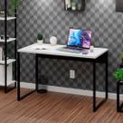 Escrivaninha Mesa Escritório Escrivaninha Diretor Estilo 120cm Industrial Branco