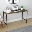 Escrivaninha Mesa Escritório Estilo Active 120cm Industrial Yescasa Carvalho Dark
