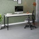 Escrivaninha Mesa Escritório Estilo Diretor Active 180cm Industrial Yescasa Snow