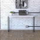 Escrivaninha Mesa Escritório Estilo Dynamica 120cm Industrial Yescasa Branco Chess E Preto Escrivaninha Mesa Escritório Estilo Dynamica 120cm Industrial Yescasa Branco Chess E Preto