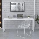 Escrivaninha Mesa Escritório Estilo Industrial Diretor 180cm Kuadra