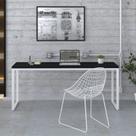 Escrivaninha Mesa Escritório Estilo Industrial Diretor 180cm Kuadra