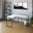 Escrivaninha Mesa Escritório L Estilo Dynamica 140cm Industrial Yescasa Branco Chess E Preto Escrivaninha Mesa Escritório L Estilo Dynamica 140cm Industrial Yescasa Branco Chess E Preto