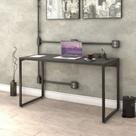 Escrivaninha Mesa Escritório Office Estilo Kuadra 135cm Industrial Preto Ônix Escrivaninha Mesa Escritório Office Estilo Kuadra 135cm Industrial Preto Ônix