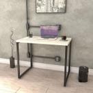 Escrivaninha Mesa Escritório Office Estilo Kuadra 90cm Industrial Snow Escrivaninha Mesa Escritório Office Estilo Kuadra 90cm Industrial Snow