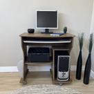Escrivaninha Mesa Escritório para Computador com Rodízios e Espaço para Gabinete 160 88cm Pinho E Off White