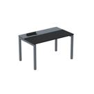 Escrivaninha Mesa Escritório Plataforma para 1 Pessoa com Caixa de Tomada PSC 140cm Industrial Preto E Grafito Escrivaninha Mesa Escritório Plataforma para 1 Pessoa com Caixa de Tomada PSC 140cm Industrial Preto E Grafito