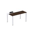 Escrivaninha Mesa Escritório Plataforma para 1 Pessoa com Caixa de Tomada PSC 160cm Industrial Escarlate E Branco Escrivaninha Mesa Escritório Plataforma para 1 Pessoa com Caixa de Tomada PSC 160cm Industrial Escarlate E Branco