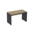 Escrivaninha Mesa Escritório Retangular 120cmx60cm P25 120cm Noce Naturalle E Grafito Escrivaninha Mesa Escritório Retangular 120cmx60cm P25 120cm Noce Naturalle E Grafito
