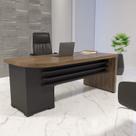 Escrivaninha Mesa Escritório Robusta e Funcional 4 Gavetas Lado Direito Tamburato