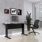 Escrivaninha Mesa Escritório Secretária Mx120 Maxxi 120cm Preto Escrivaninha Mesa Escritório Secretária Mx120 Maxxi 120cm Preto