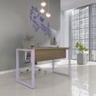 Escrivaninha Mesa Escritório X 150cm Industrial Noce Naturalle E Lilas Escrivaninha Mesa Escritório X 150cm Industrial Noce Naturalle E Lilas