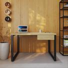 Escrivaninha Mesa Escritório Yon Operacional com 120x70x75 1 Gaveta 120cm Industrial Vermont Marrom Escrivaninha Mesa Escritório Yon Operacional com 120x70x75 1 Gaveta 120cm Industrial Vermont Marrom