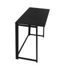 Escrivaninha Mesa Estudo Escritório Ciplafe Dobravel Link Tubo Preto Fosco Tampo Madeira Laminado 0,80M X 0,45M