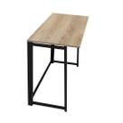 Escrivaninha Mesa Estudo Escritório Ciplafe Dobravel Link Tubo Preto Fosco Tampo Madeira Laminado 0,80M X 0,45M