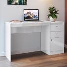 Escrivaninha Moderna em Guaili 2 Gavetas 1 Porta 127cm Yescasa Branco Escrivaninha Moderna em Guaili 2 Gavetas 1 Porta 127cm Yescasa Branco