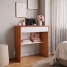 Escrivaninha Multiuso com Gaveta para Quarto com Prateleira Organizadora Computador Notebook LoveHome
