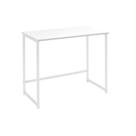 Escrivaninha Office Branca Base Aço Branco 75x80x45 cm Daf