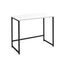Escrivaninha Office Branca Base Aço Preto 75x80x45 cm Daf