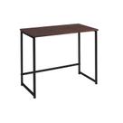 Escrivaninha Office Castanho Base Aço Preto 75x80x45 cm Daf