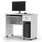 Escrivaninha Office Vicenza Branco Brilhante - Lukaliam Móveis