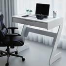 Escrivaninha para Escritório com Luz Neon 1 Gaveta 73cm Branco