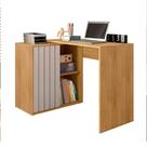 Escrivaninha para Escritório Tech 1 Porta Ripada MDP-MDF 140cm Mel-cacao Caemmun Móveis