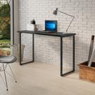 escrivaninha para quarto com pés de ferro estilo industrial preto