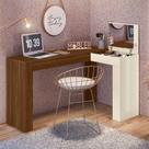 Escrivaninha Penteadeira Camarim De Canto Com Espelho Jade Freijó-off White - Mabe Magazine Escrivaninha Penteadeira Camarim De Canto Com Espelho Jade Freijó-off White - Mabe Magazine