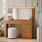 Escrivaninha Penteadeira com 108cm LED Nina