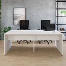 Escrivaninha Plataforma Dupla com Painel Smart 120cm Mdf Yescasa