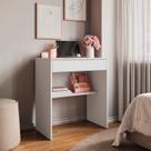 Escrivaninha Prática com Gaveta Mesa de Computador Escritório 70cm