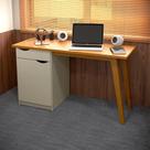 Escrivaninha Prism 1 PT 1 GV Off White e Cinamomo