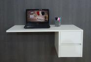 Escrivaninha Suspensa Mesa para Computador ou Notebook - Branco