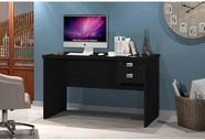 Escrivaninha Taurus para Computador com 2 Gavetas, Mesa de Escritório Moderna, Preto, Trabalho