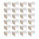 Escudo de privacidade ondulado Flipside, 46 x 122 cm, branco, pacote 24