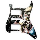 Escudo Guitarra Am Strat HSH Caveiras Cruz Spirit 120-HS F035 Escudo Guitarra Am Strat HSH Caveiras Cruz Spirit 120-HS F035