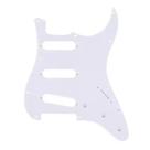 Escudo para guitarra strato SSS Branco 11 furos parafusos
