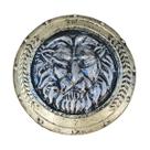 Escudo Plástico Leão Redondo Fantasia Medieval